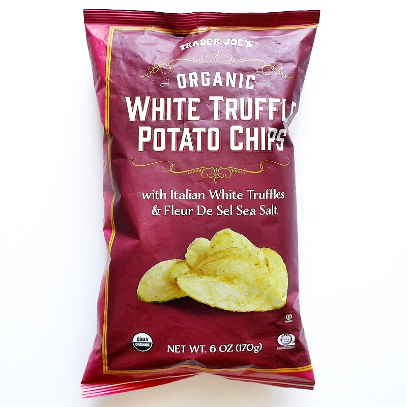 トレーダージョーズ　オーガニックホワイトトリュフポテトチップス　White Truffle Potato Chips