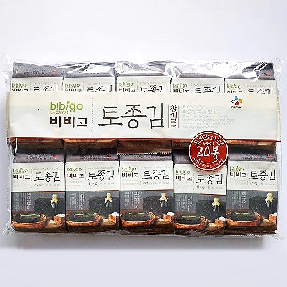 bibigo 韓国のり 韓国海苔 味付け海苔 5g×20個入り 토종김
