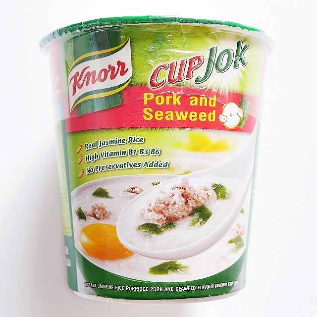 クノール インスタントおかゆ お粥 ブタと海藻 Knorr CUP JOK Pork and Seaweed