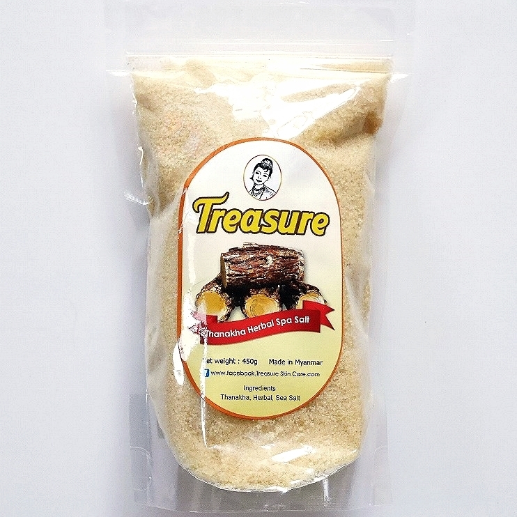 Treasure タナカ ハーバル スパソルト スクラブ 塩 450g Thanakha Herbal Spa Salt