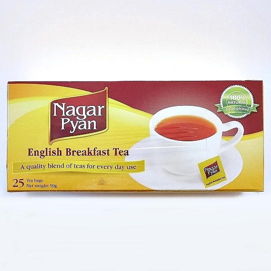 Nagar Pyan イングリッシュブレックファストティー 紅茶 ティーバッグ 25パック ナガーピャン