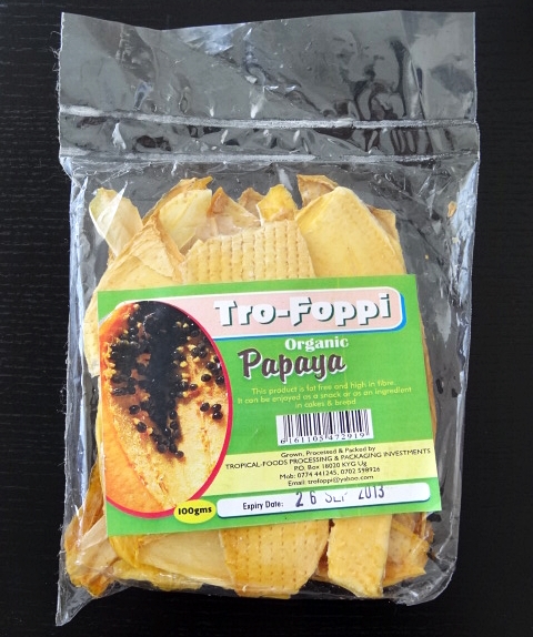 Tro-Foppi オーガニック ドライパパイヤ Papaya 100g
