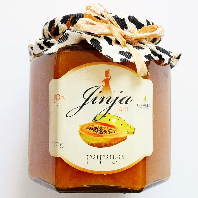 GIALEX Jinja パパイヤジャム 450g 80%フルーツ papaya jam
