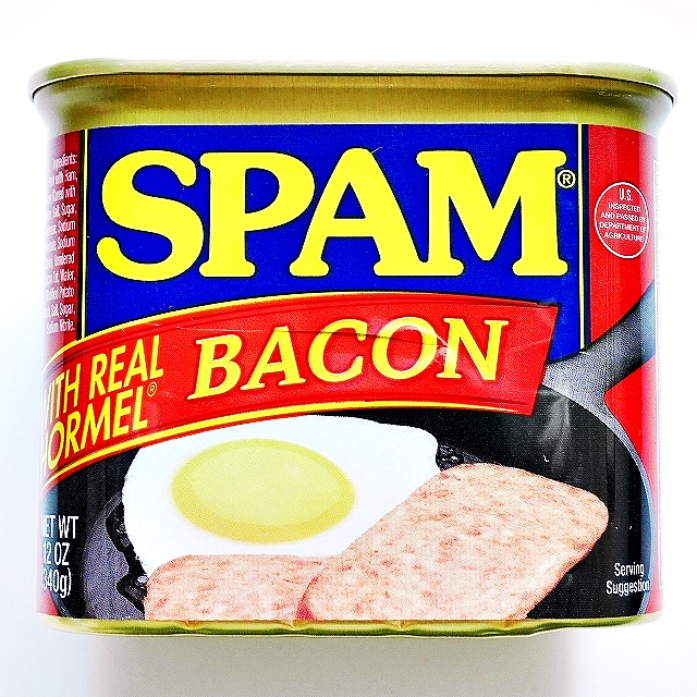 ホーメル　スパム　ベーコン　Hormel SPAM WITH REAL HORMEL BACON