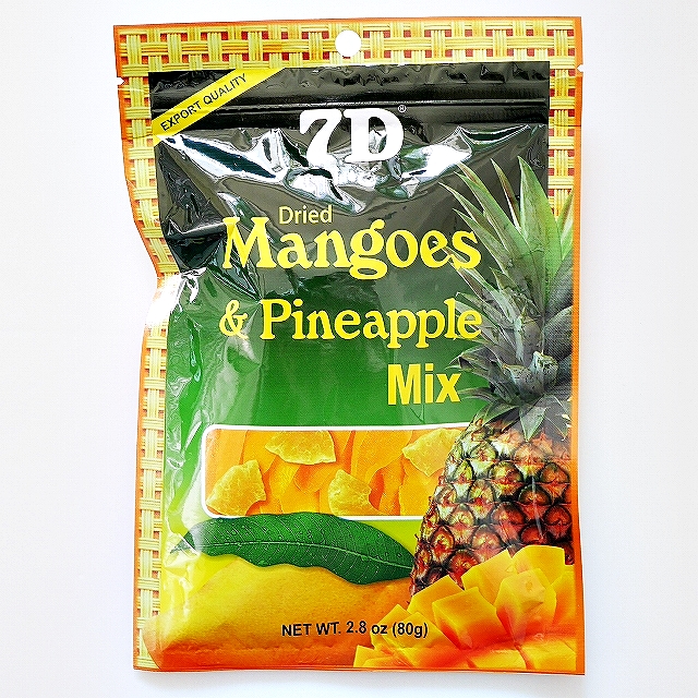 7D ドライマンゴー＆パイナップルミックス Dried Mangoes & Pineapple MIX 80g