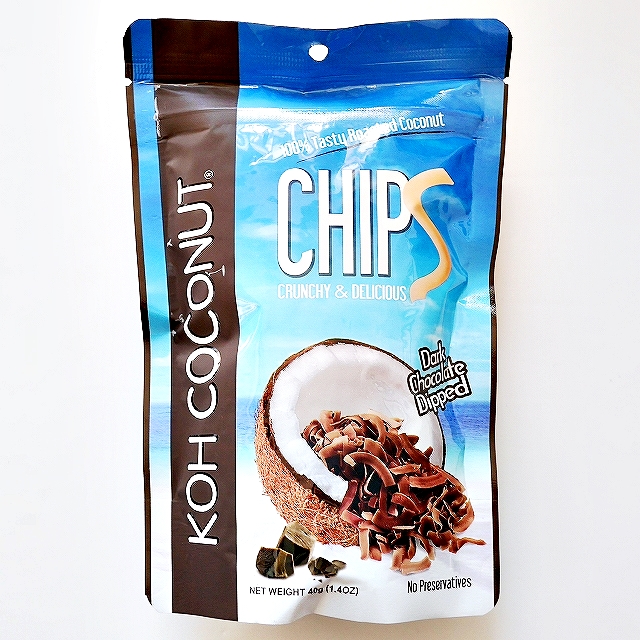 KOH COCONUT ココナッツチップス ダークチョコレート CHIPS 40g