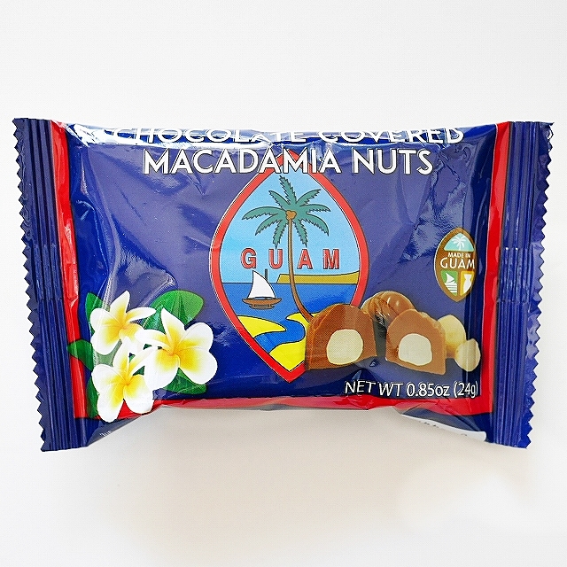 GUAM マカダミアナッツチョコレート グアム CHOCOLATE COVERED MACADAMIA NUTS 24g