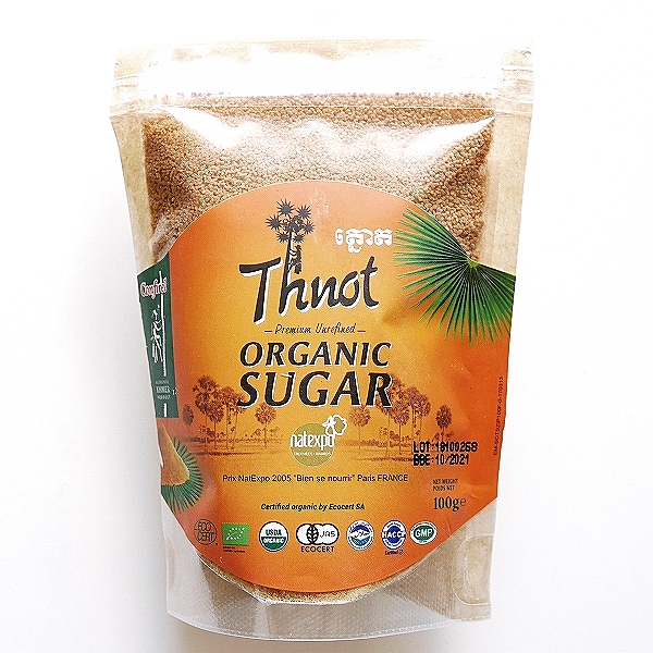 Thnot ORGANIC SUGAR オーガニックシュガー パームシュガー ココナッツシュガー ヤシ砂糖 100g