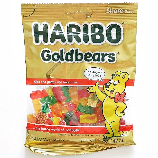 ハリボー ゴールドベア グミ シェアサイズ HARIBO Goldbears Share size 142g