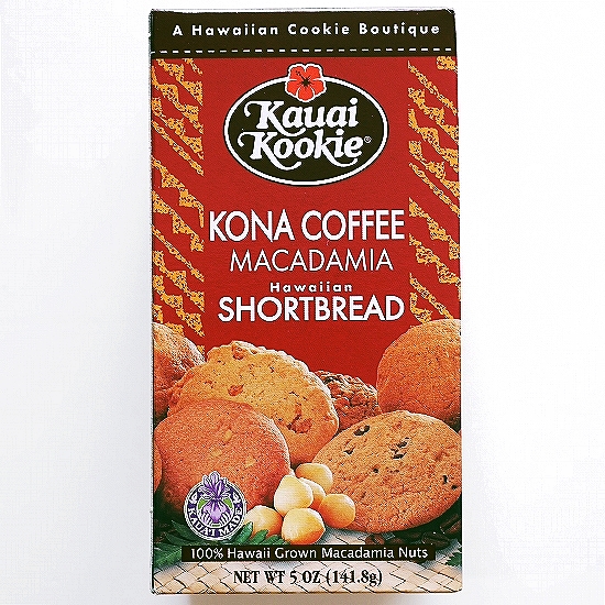 カウアイクッキー　コナコーヒーマカダミアショートブレッド　Kauai Kookie　KONA COFFEE