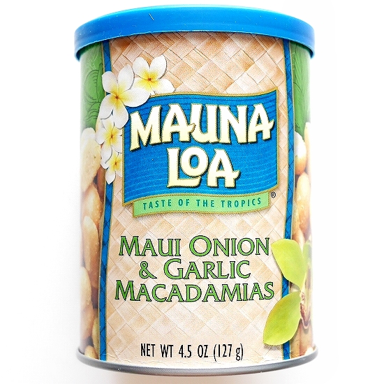 マウナロア マウイオニオン＆ガーリックマカダミアナッツ缶 MAUNA LOA 4.5oz 127g