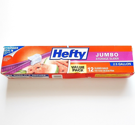 Hefty ジャンボ JUMBO STORAGE SLIDER スライダーバッグ ジップロック 保存袋