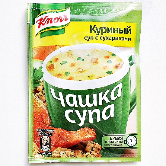 クノールカップスープ　チキンスープ　Knorr　Чашка супа　куриный