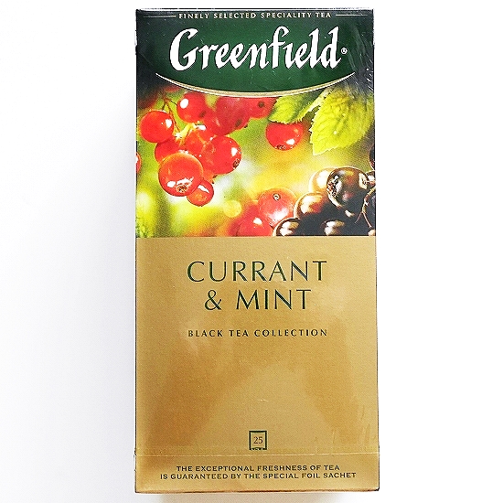 グリーンフィールド　カラント＆ミント　スグリ＆ミント　ティーバッグ　紅茶　Greenfield　CURRANT＆MINT