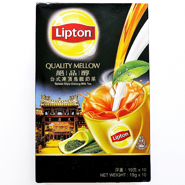 リプトン　Lipton　絶品醇台式凍頂烏龍奶茶　台湾式ウーロンミルクティー　19g×10　インスタントミルクティー