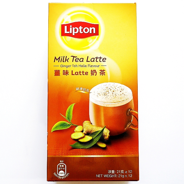 リプトン　Lipton　ミルクティーラテ　薑味Latte奶茶　ジンジャーミルクティー　インスタントミルクティー