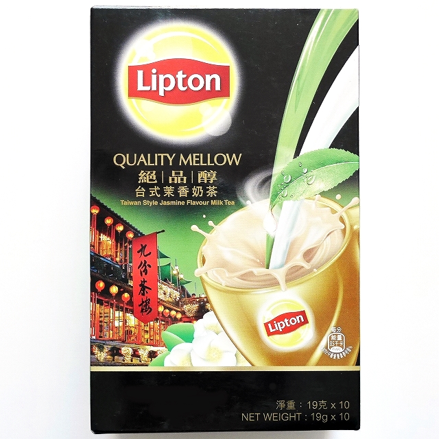 リプトン　Lipton　絶品醇台式茉香奶茶　台湾式ジャスミンミルクティー　19g×10　インスタントミルクティー