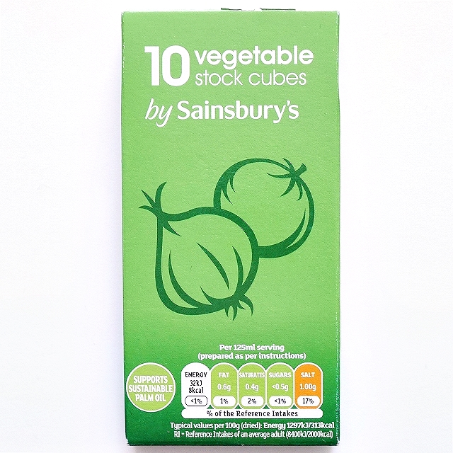 Sainsbury's　10ベジタブルストックキューブ　キューブストック　セインズベリーズ　野菜スープの素