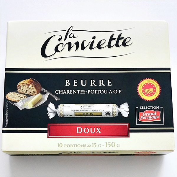 la conviette BEURRE DOUX ラ・コンヴィエッテ ミニバター 無塩150g コンビエット