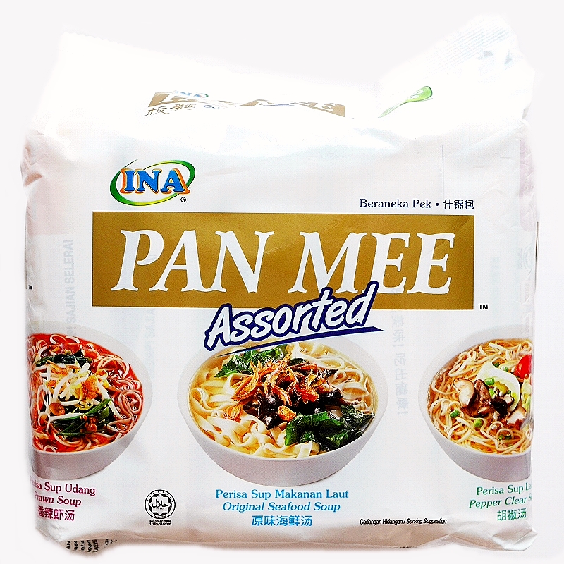 INA PAN MEE Assorted　パンミー　インスタント麺　アソート　板麺　５種類５袋入り
