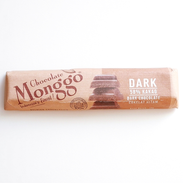 モンゴチョコレート　ダーク　58%カカオ　Monggo DARK 58%KAKAO 40g