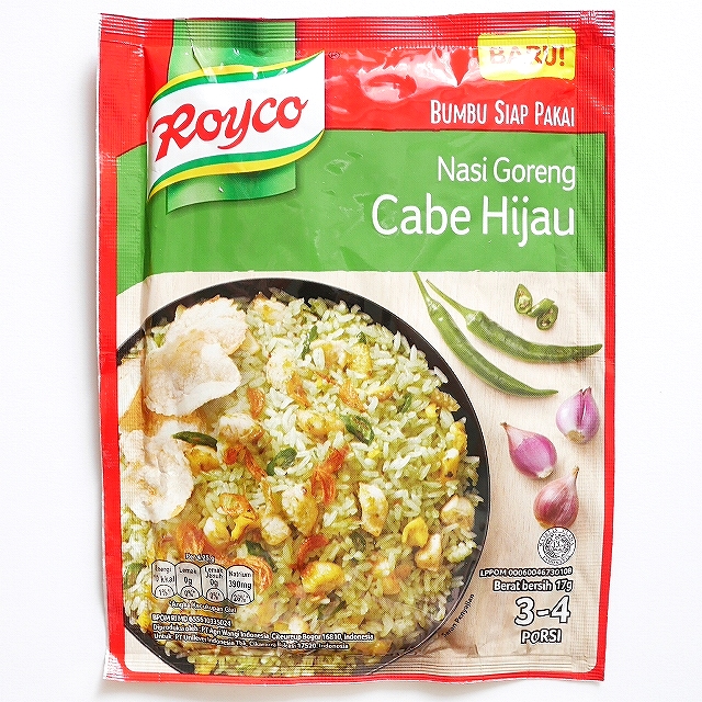 Royco Nasi Goreng Cabe Hijau　ロイコ　ナシゴレンチャベヒジョウ　ナシゴレンの素　青唐辛子味