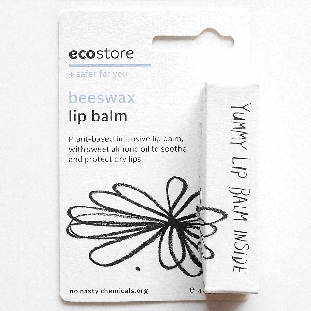 ecostore beeswax lip balm　エコストア　ビーワックスリップバーム　無香料