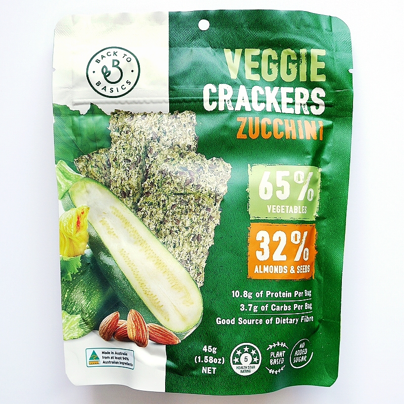 BACK YO BASICS VEGGIE CRACKERS ZUCCHINI　ベジクラッカー　ズッキーニ