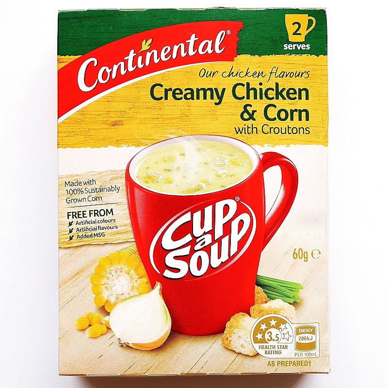 コンチネンタル　クリーミーチキン＆コーンスープの素　Continental Creamy Chicken & Corn