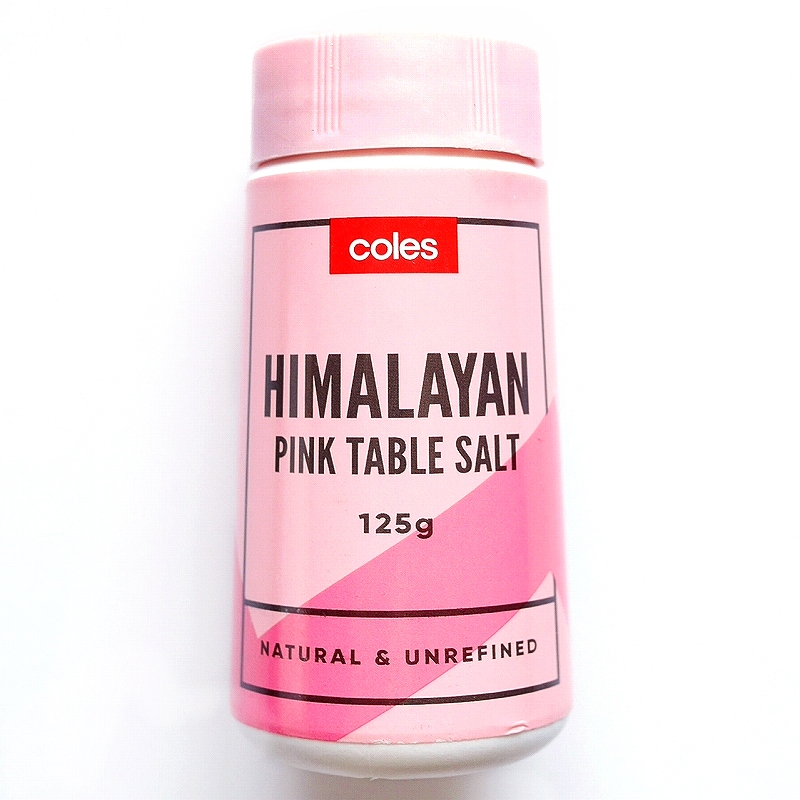 coles HIMALAYAN PINK TABLE SALT 125g　コールス　ヒマラヤピンクテーブルソルト