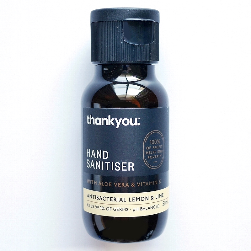 thankyou HAND SANITISER　サンキュー　ハンドサニタイザー　レモン＆ライム　50ml