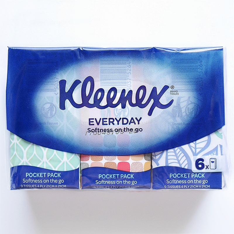 Kleenex EVERYDAY Softness on the go　クリネックス　エブリデイ　ティッシュ　紙ナプキン