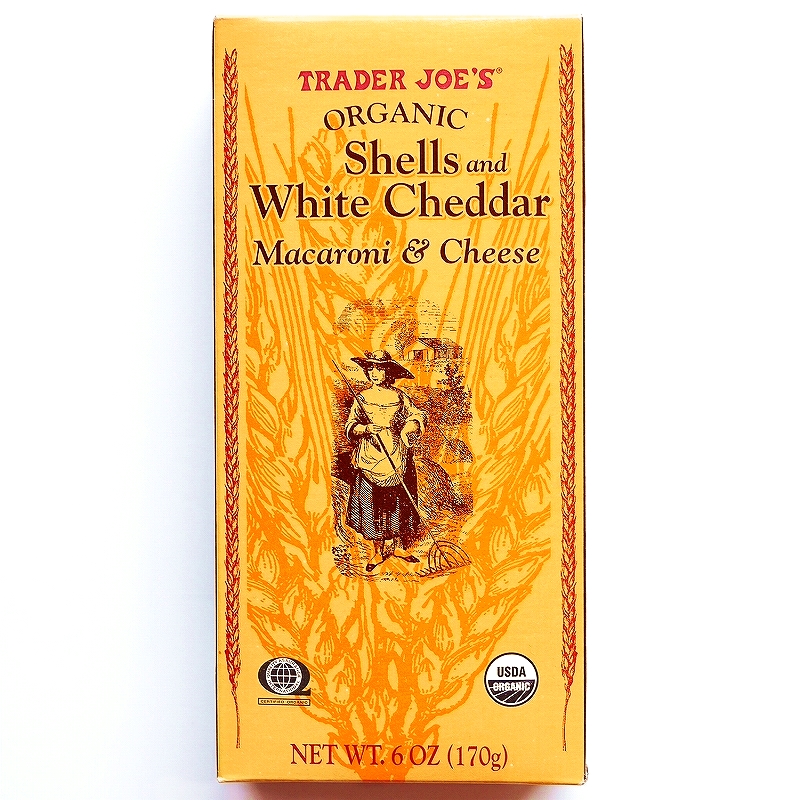 トレーダージョーズ　オーガニックシェル＆ホワイトチェダー　マカロニ＆チーズ　Trader Joe's
