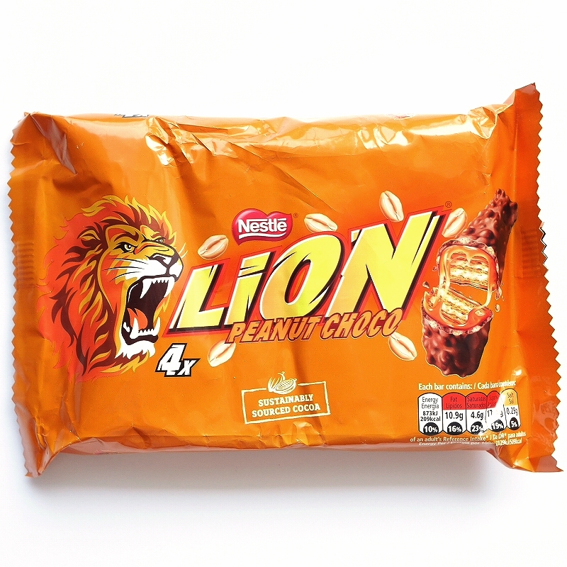 ネスレ　ライオン　ピーナッツチョコ　Nestle Lion Peanut Choco 4本入り