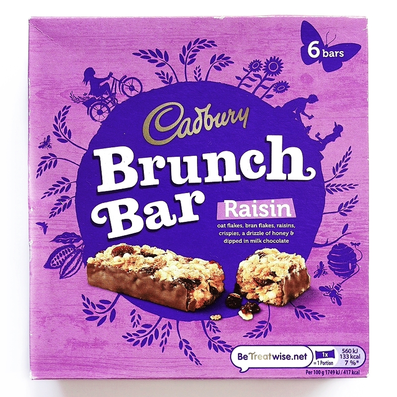 キャドバリー　ランチバー　レーズン　Cadbury Brunch Bar Raisin 6bars