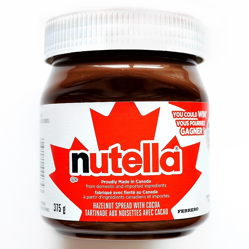 カナダ産　フェレロ　ヌテラ　Ferrero Nutella Hazelnut Spread 375g