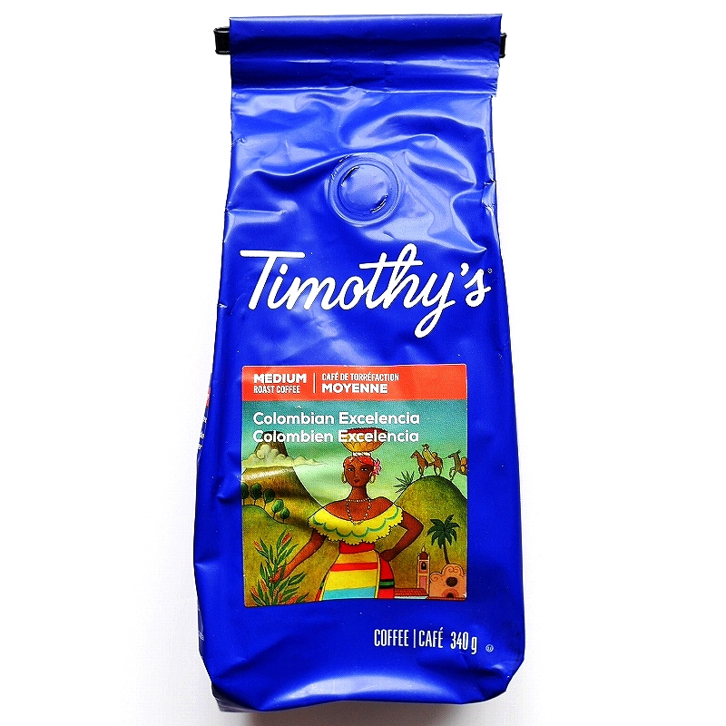 ティモシーズ　コロンビアンエクセレンシア　ミディアム　コーヒー粉　Timothy's World Coffee