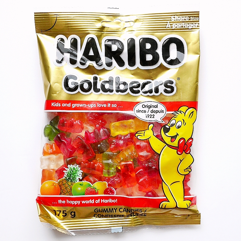 ハリボー　ゴールドベア　グミ　シェアサイズ　HARIBO Goldbears Share size 175g