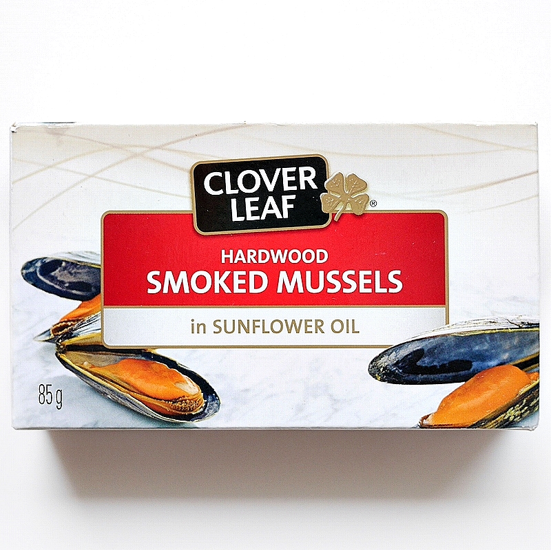 CLOVER LEAF SMOKED MUSSELS　クローバーリーフ　スモークムール貝のオイル漬け