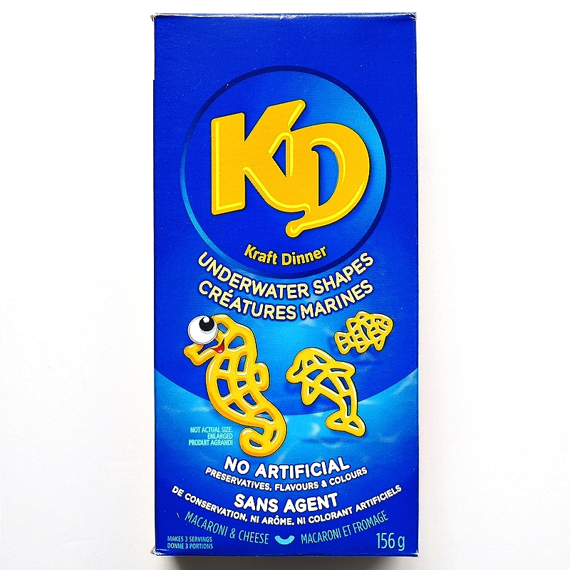 Kraft Dinner Underwater Shapes　クラフトディナー　アンダーウォーター　マカロニ＆チーズ