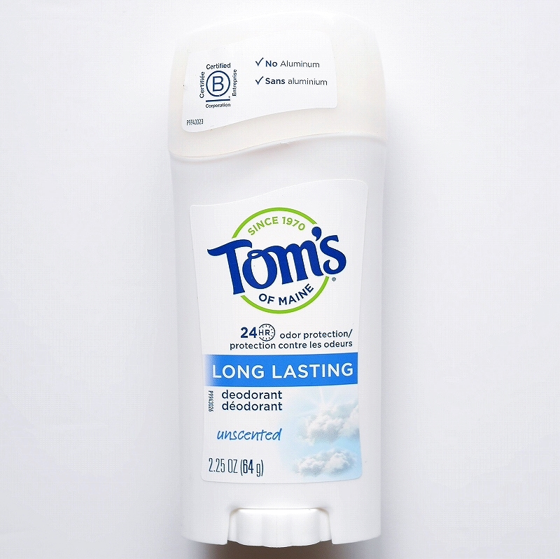 トムズオブメイン　ロングラスティングデオドラントスティック　無香料　Tom's Long Lasting