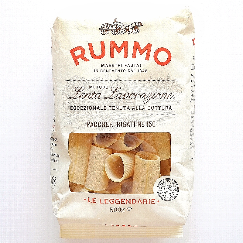 RUMMO PACCHERI RIGATI No.150 500g　ルンモ　パッケリリガーティ　ショートパスタ