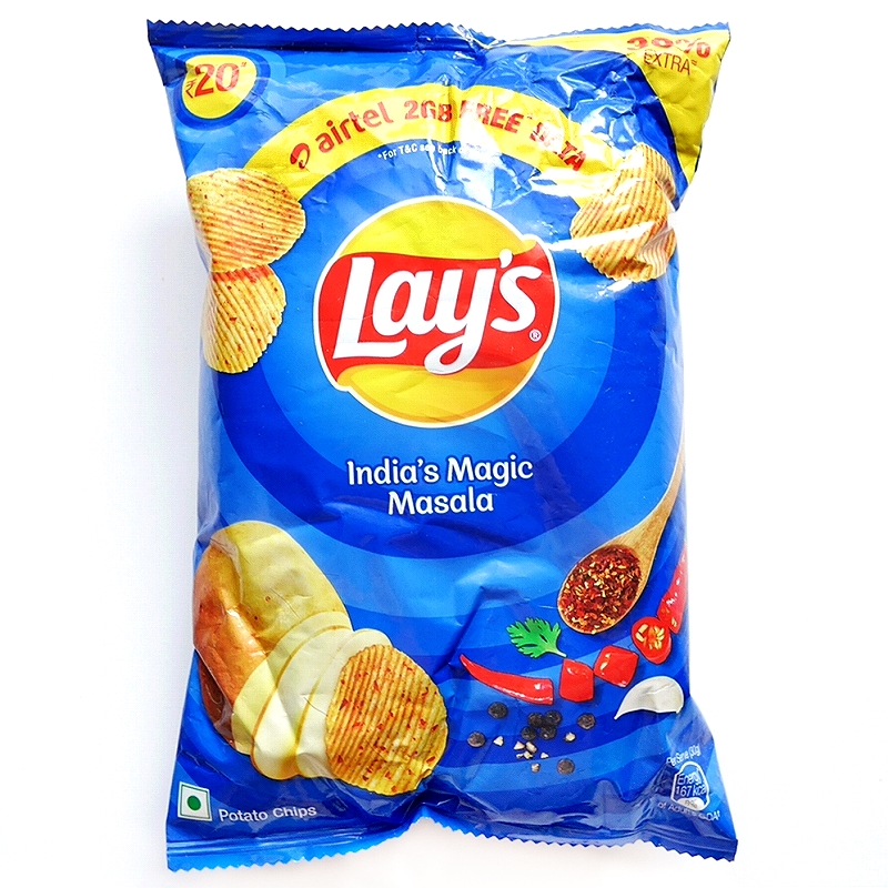Lay's India's Magic Masala　レイズ　ポテトチップス　インディアズマジックマサラ味　52g