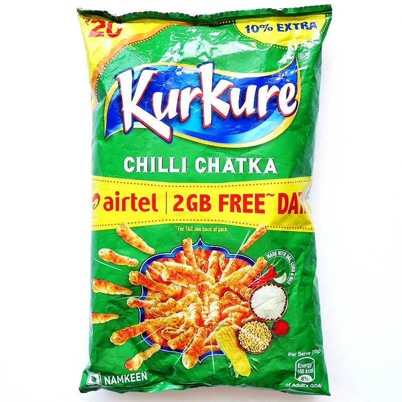 KurKure CHILLI CHATKA　クルクレ　チリチャトカ味　90g