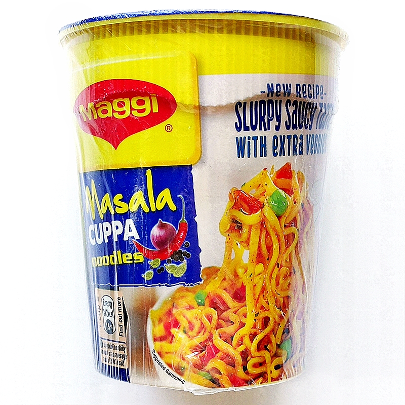 Maggi MASALA CUPPA noodles　マギー　マサラカッパヌードル　エクストラベジタブル