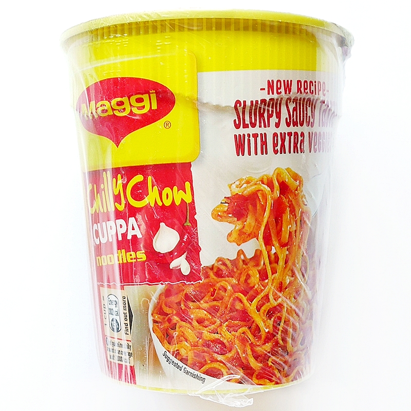 Maggi Chilly Chow CUPPA noodles　マギー　チリーチャウカッパヌードル　エクストラベジタブル