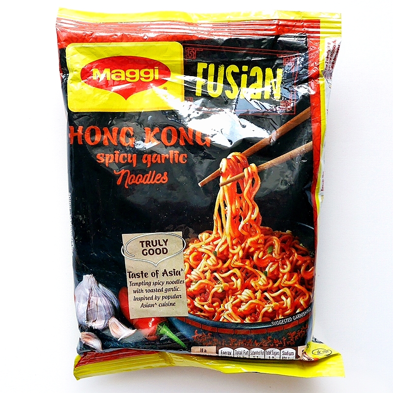 Maggi FUSIAN HONG KONG spicy garlic　マギー　ホンコンスパイシーガーリックヌードル