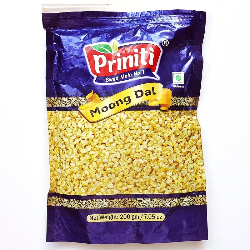 Priniti Moong Dal　イエロームングダルスナック　ムング豆　緑豆　200g