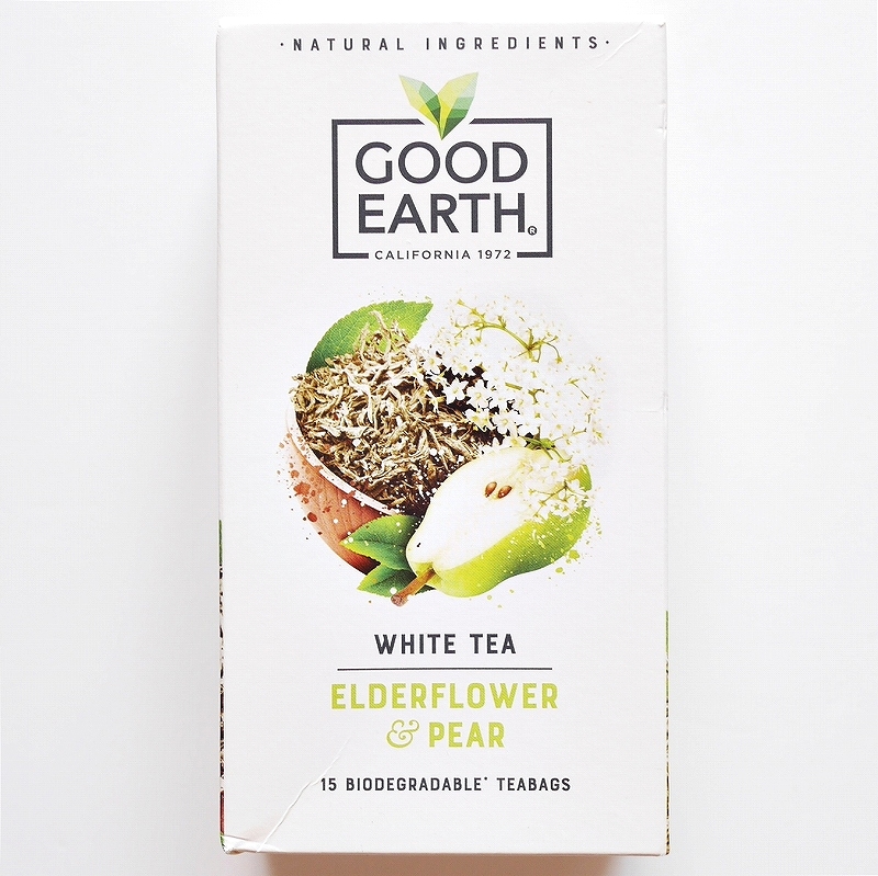 グッドアース　ホワイトティー　エルダーフラワー＆ペア　ティーバッグ　GOOD EARTH WHITE TEA