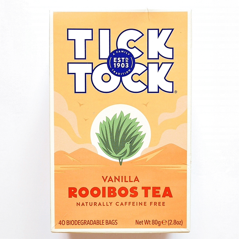 チックタック　バニラルイボスティー　40ティーバッグ　TICK TOCK VANILLA ROOIBOS TEA